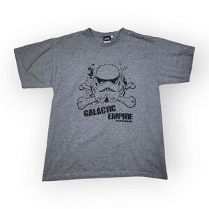Vintage B&C Collection Star Wars Galactic Empire Gray T-Shirt Size Med